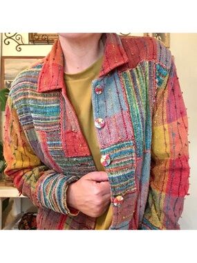 Travel Smith Size Medium Cotton Tapestry Jacket